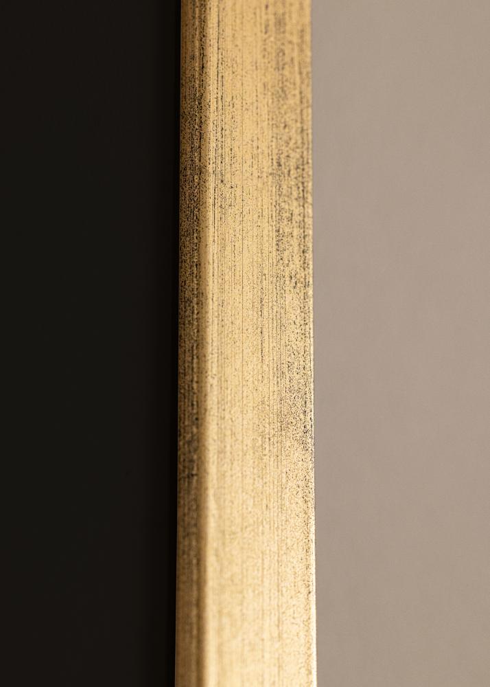 Moldura Stilren Dourado 50x60 cm - Passe-partout Preto 37x46 cm