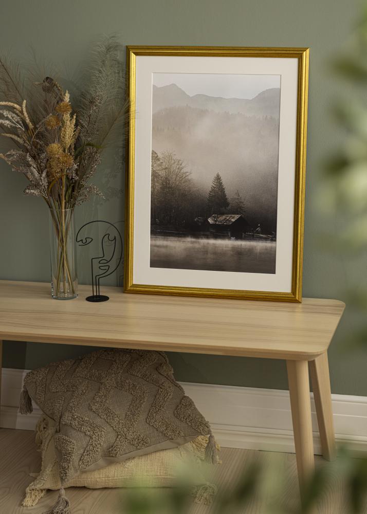 Moldura Västkusten Vidro acrílico Dourado 60x86 cm