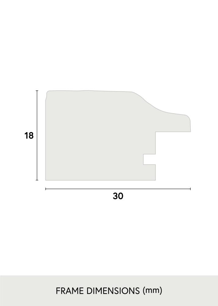 Moldura Leonie Preto - Tamanho personalizável