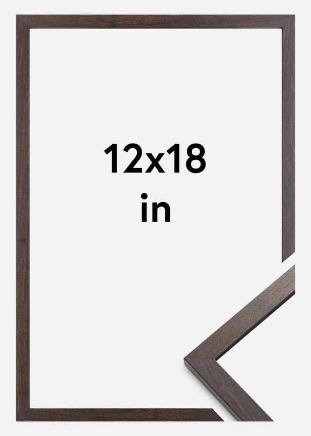 Moldura Trendy Vidro Acrílico Nogueira 12x18 inches (30,48x45,72 cm)