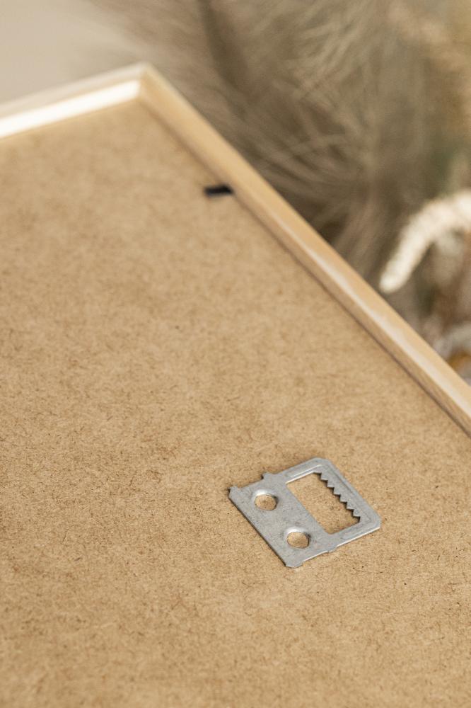 Moldura Galant Pinho 30x30 cm - Passe-partout Branco 20x20 cm