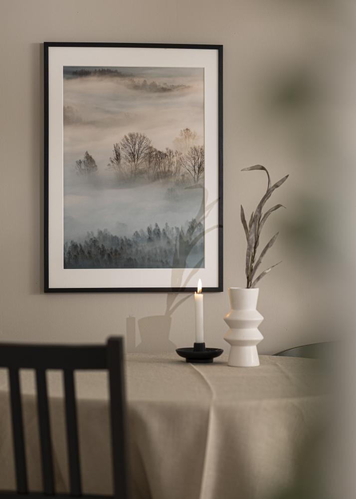 Moldura Soul Vidro acrílico Preto 70x100 cm