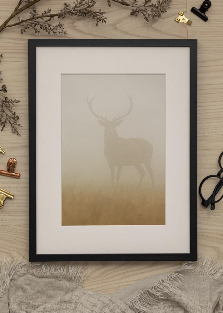 Moldura Soul Vidro acrílico Preto 70x100 cm