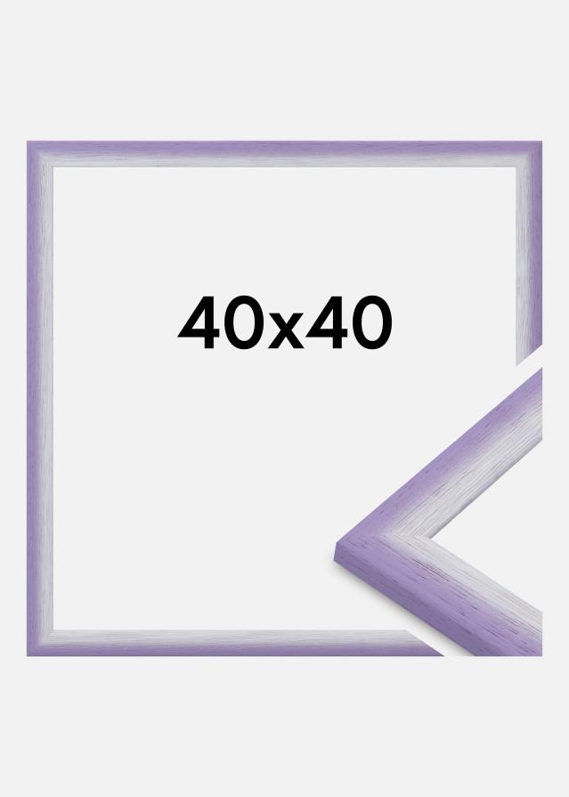 Moldura Cornwall Vidro acrílico Lilás claro 40x40 cm