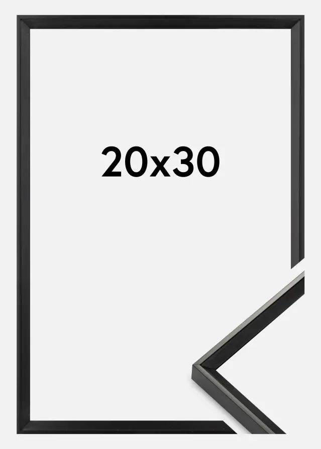 Moldura Desire Vidro acrílico Preto 20x30 cm
