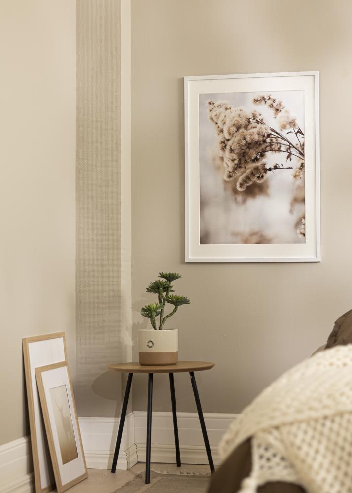 Moldura Trendy Branco 45x60 cm - Passe-partout Branco 12x18 inches