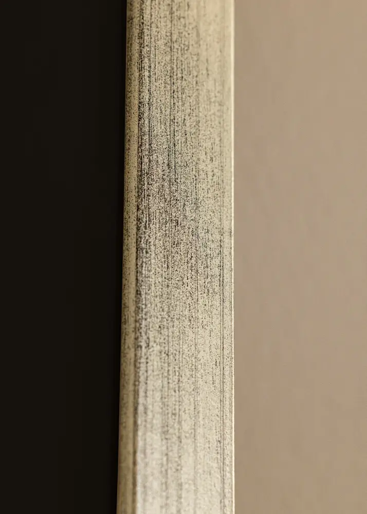 Moldura Stilren Prateado 40x60 cm - Passe-partout Preto 32,9x48,3 cm (A3+)
