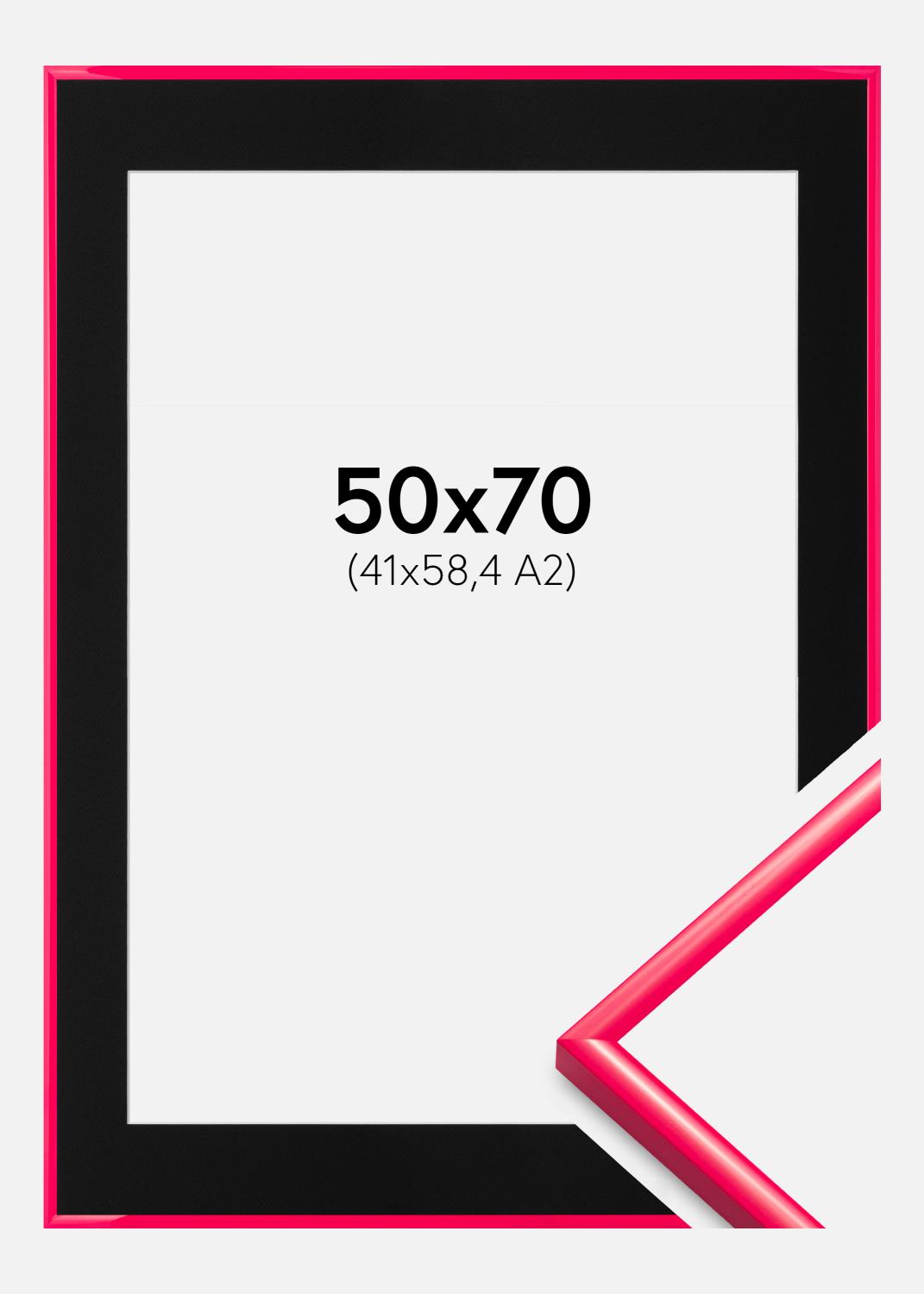 Product Image for Moldura New Lifestyle Hot Pink 50x70 cm - Passe-partout Preto 42x59,4 cm (A2)