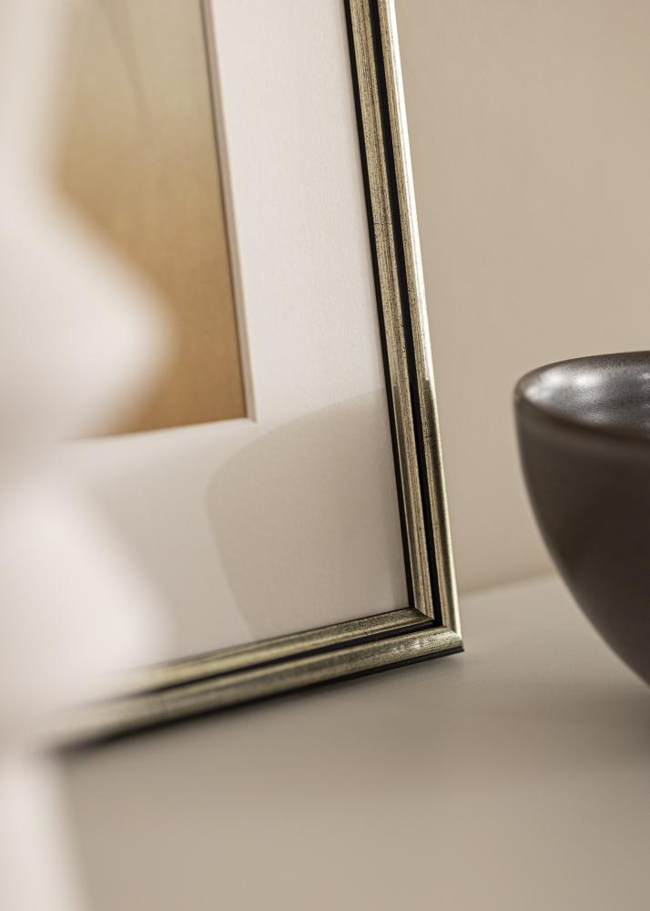 Moldura Horndal Vidro acrílico Prateado 9x13 cm