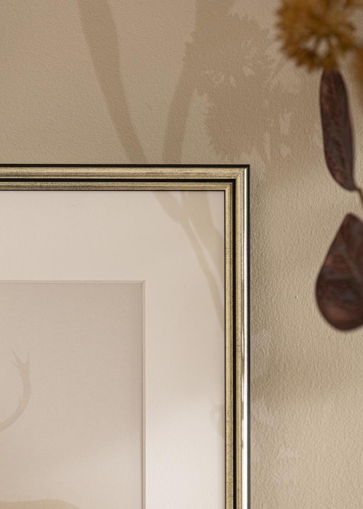 Moldura Horndal Vidro acrílico Prateado 9x13 cm