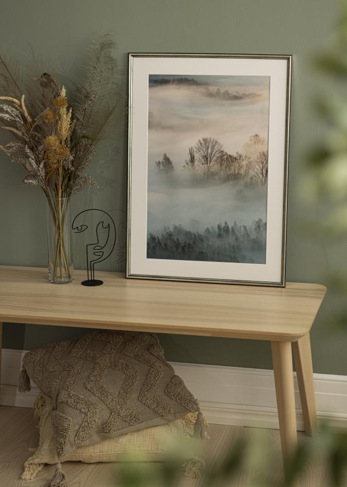 Moldura Horndal Vidro acrílico Prateado 9x13 cm