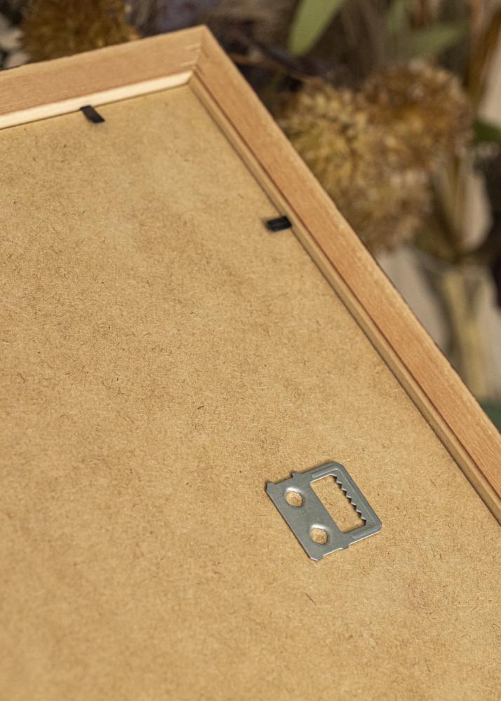 Moldura Siljan Marrom 55x55 cm - passe-partout Branco 42x42 cm