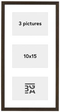 Edsbyn Conjunto de molduras XIII Nogueira - 3 Fotografias (10x15 cm)