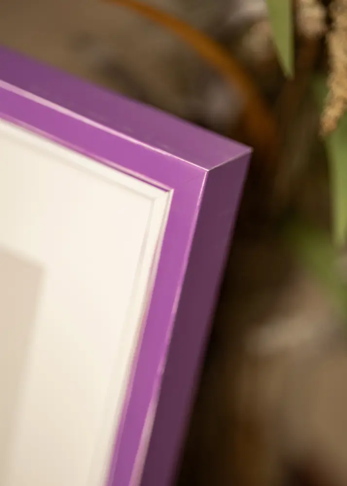 Moldura Diana Vidro acrílico Roxo 30x40 cm