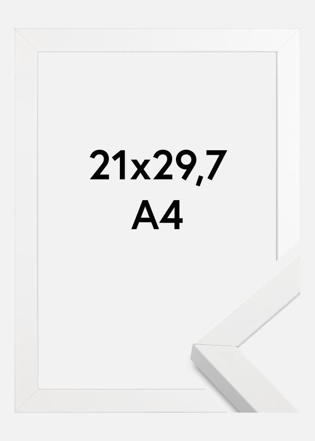 Moldura Amanda Caixa Branco 21x29,7 cm (A4)