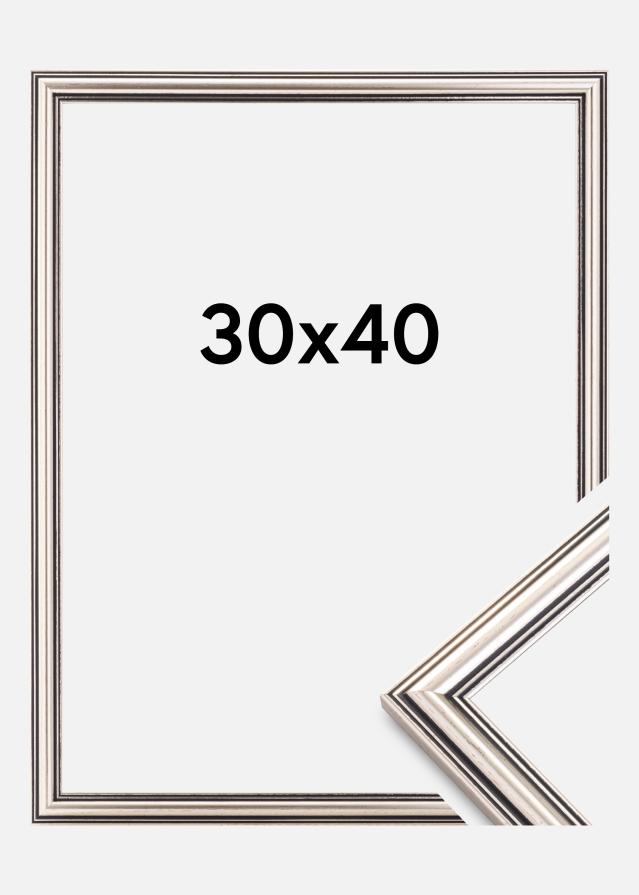 Moldura Tango Prateado 30x40 cm
