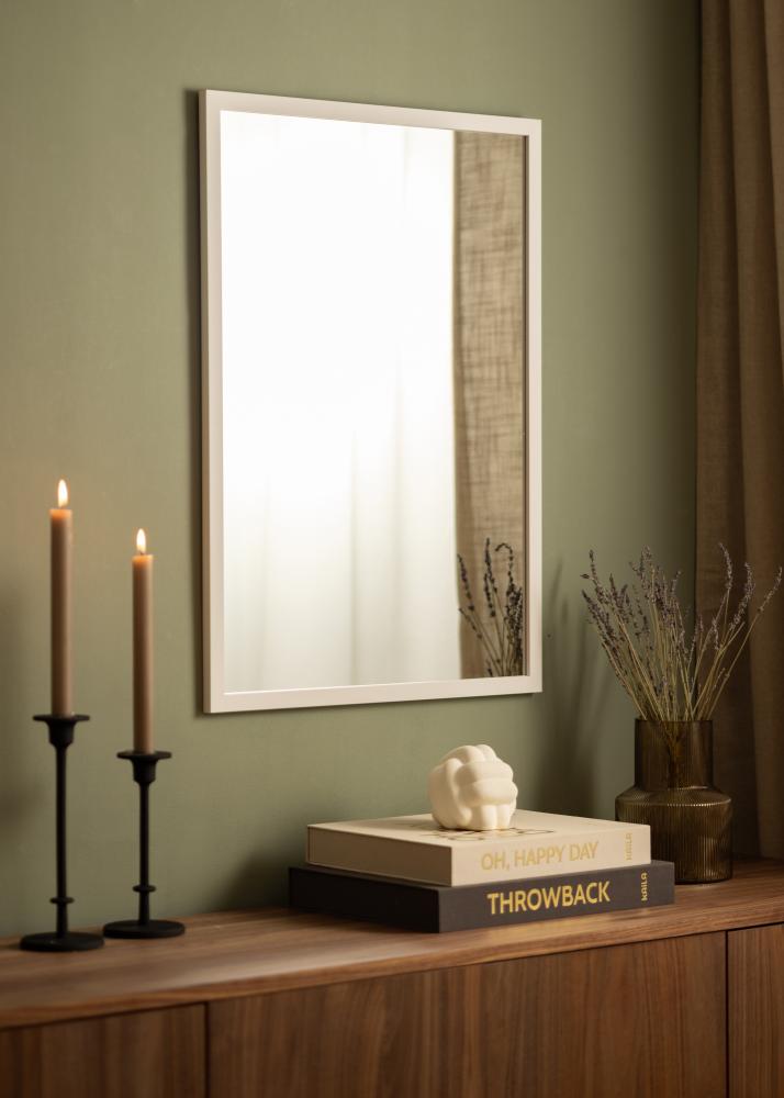 Espelho White Wood 53x73 cm