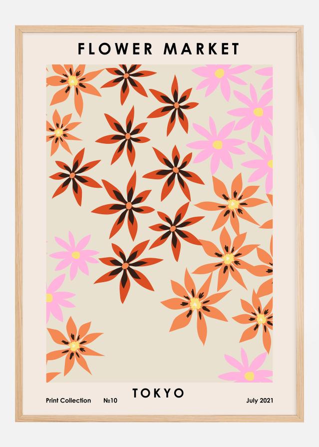 Flower Market Tokyo Póster