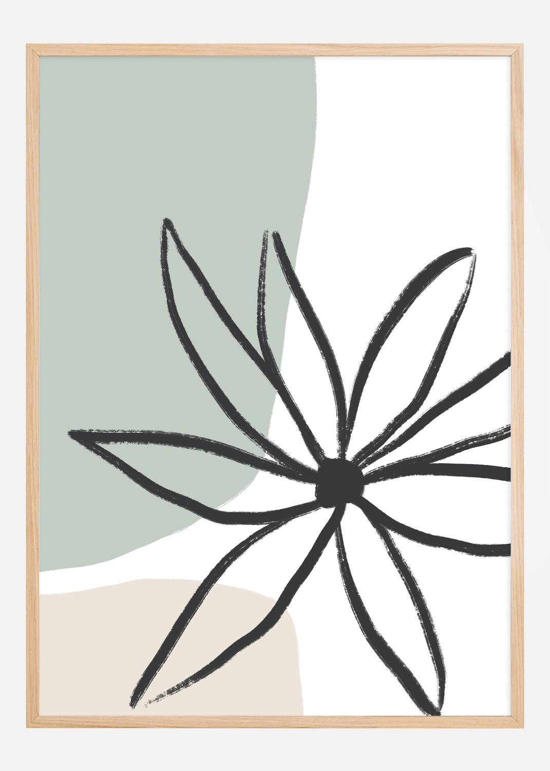 Product Image for Flower Mint and Cream Póster (50x70 cm)