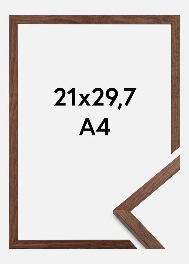Moldura Galant Vidro acrílico Nogueira 21x29,7 cm (A4)