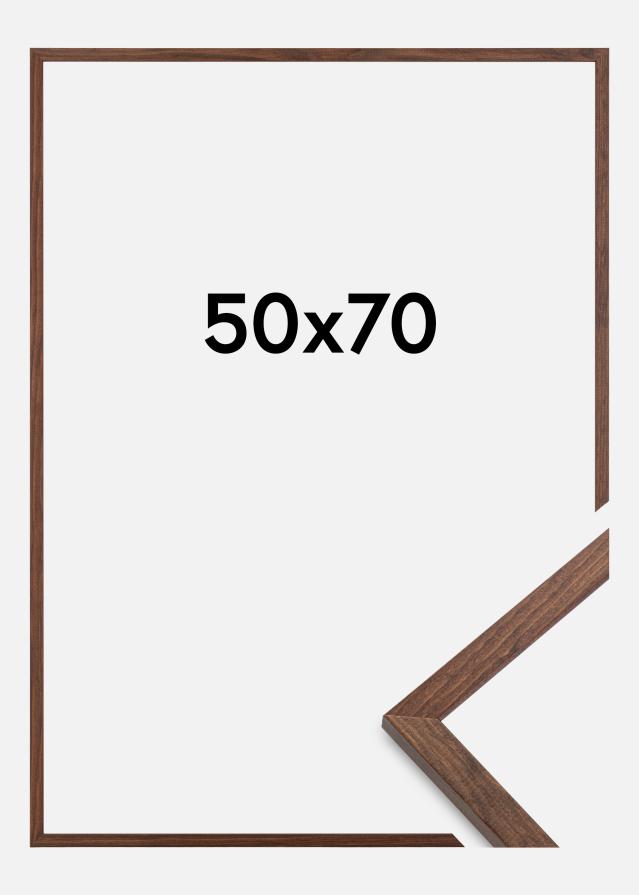 Moldura Galant Vidro acrílico Nogueira 50x70 cm