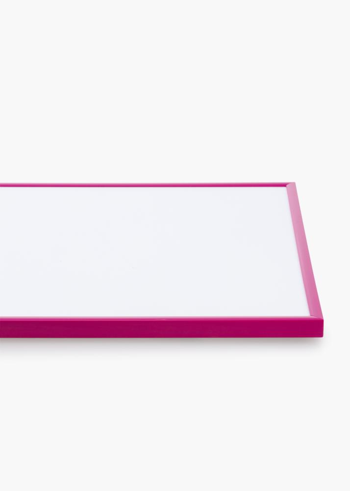 Moldura New Lifestyle Rosa-escuro 70x100 cm - Passe-partout Branco 24x36 inches