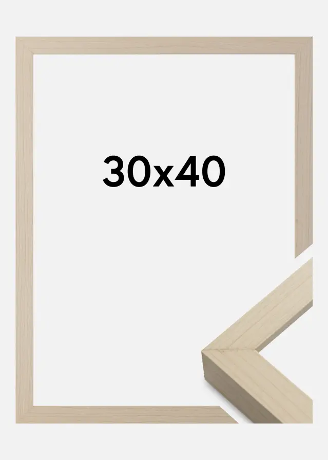 Moldura New Stockholm Natural 30x40 cm