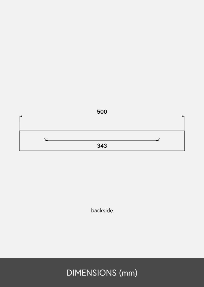 KAILA Prateleira para quadros Bambu 50 cm