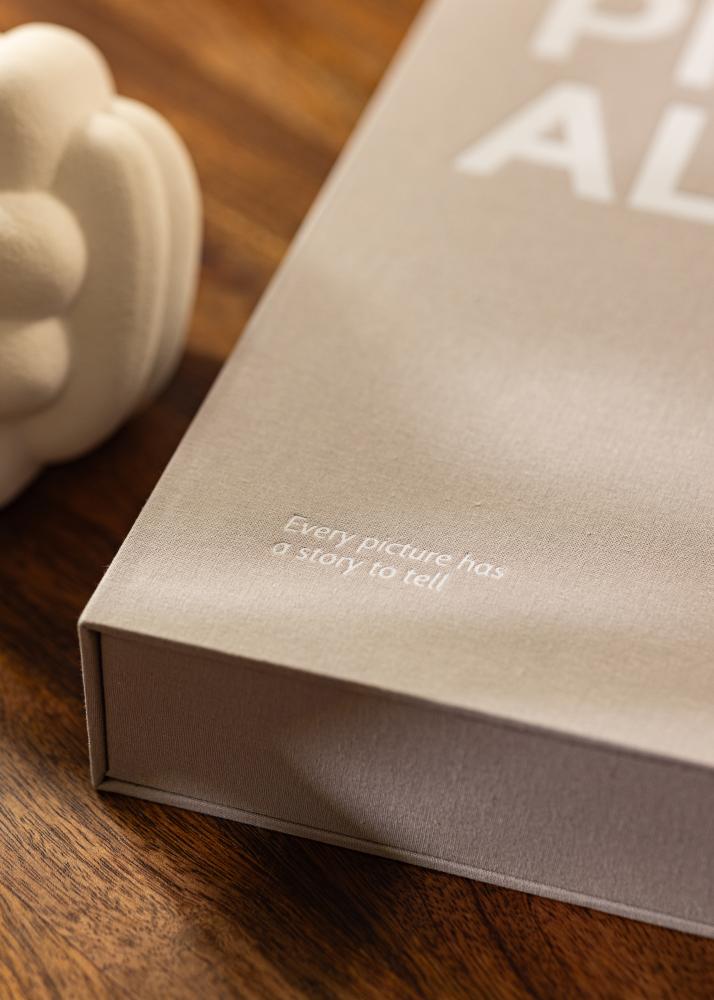 KAILA PHOTO Álbum Grey - Coffee Table Photo Álbum (60 Páginas pretas)