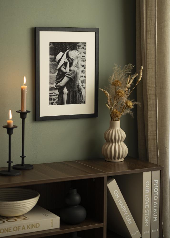 Passe-partout Offwhite (Bordo interior branco) - Por medida