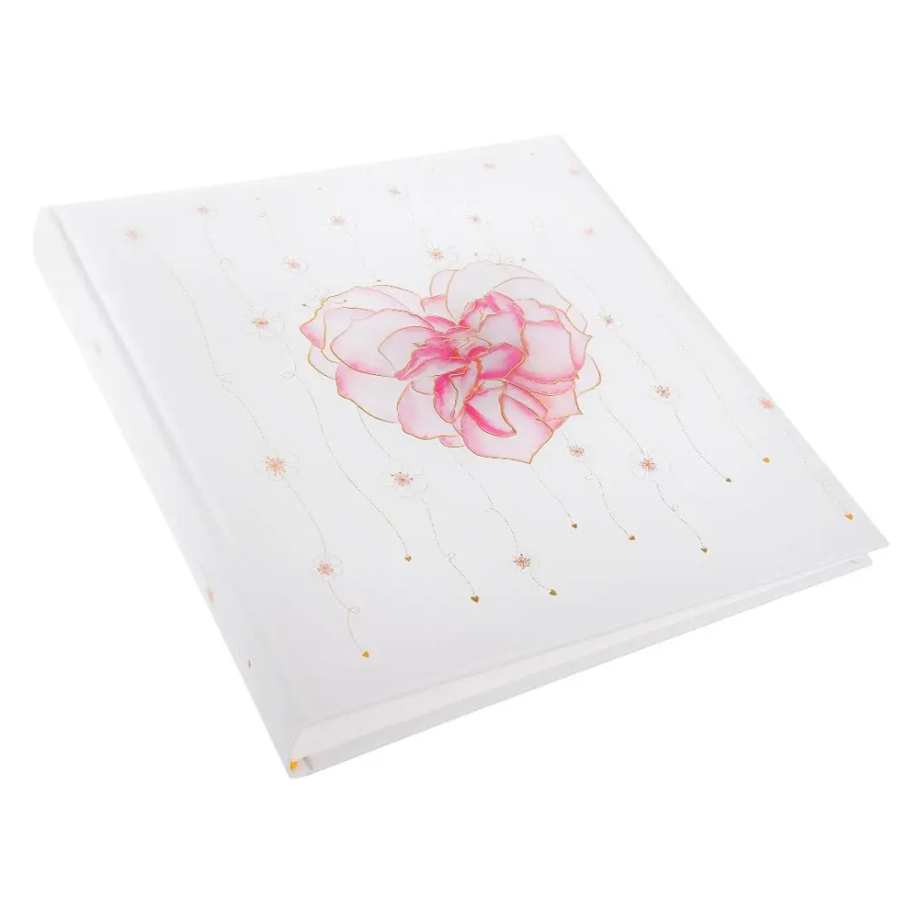 Scent of Roses Álbum de casamento - 30x31 cm (60 Páginas brancas / 30 folhas)