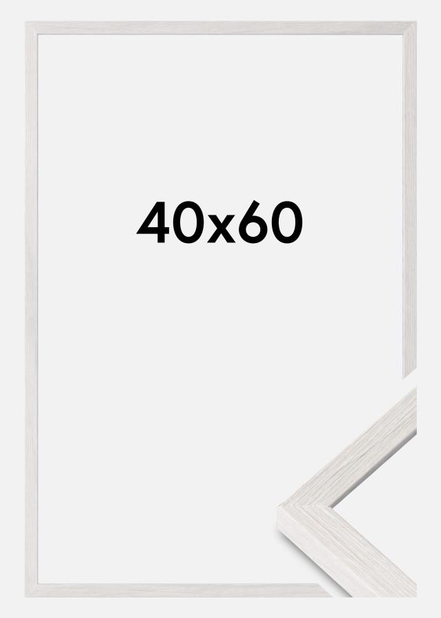 Moldura Ares Vidro acrílico White Oak 40x60 cm