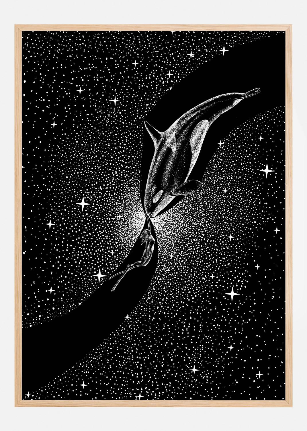 Product Image for Orca and Diver Póster (21x29.7 cm (A4))