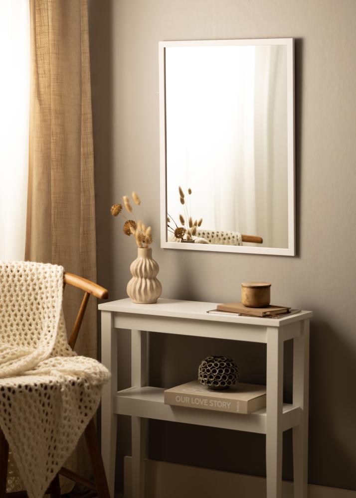 Espelho White Wood 53x73 cm