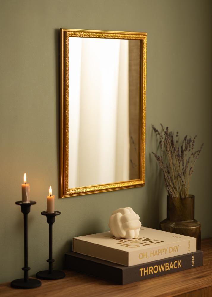 Espelho Nostalgia Dourado 40x55 cm