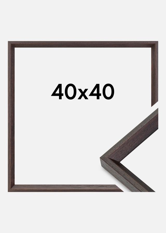 Moldura Globe Vidro acrílico Espresso 40x40 cm