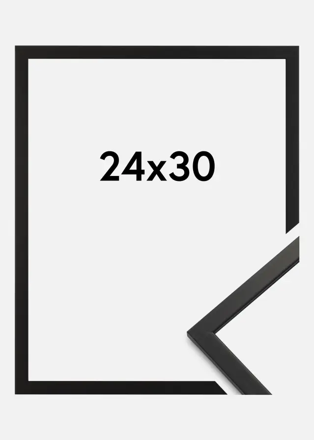 Moldura Edsbyn Vidro acrílico Preto 24x30 cm