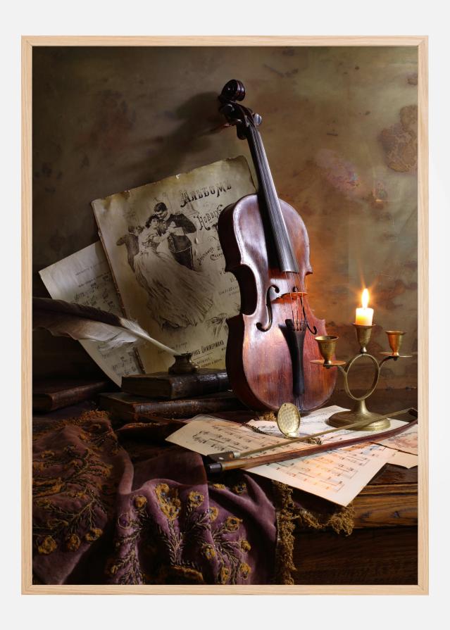 Still Life With Violin Póster
