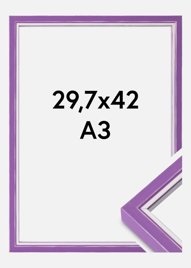 Moldura Diana Vidro acrílico Roxo 29,7x42 cm (A3)