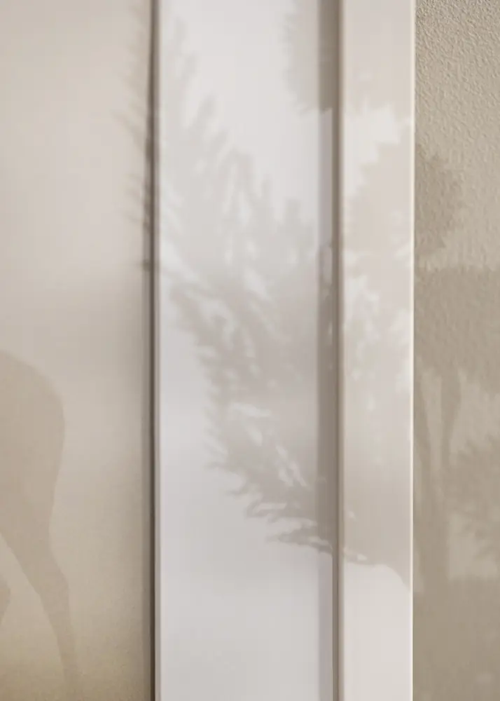 Moldura Stilren Branco 42x59,4 cm (A2) - Passe-partout Branco 25x38 cm