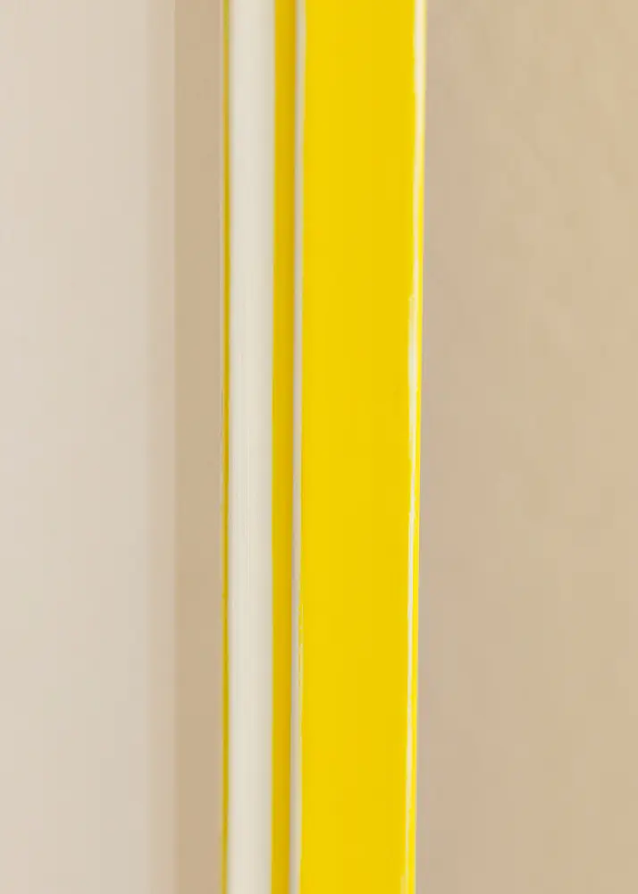 Moldura Diana Vidro acrílico Amarelo 50x50 cm