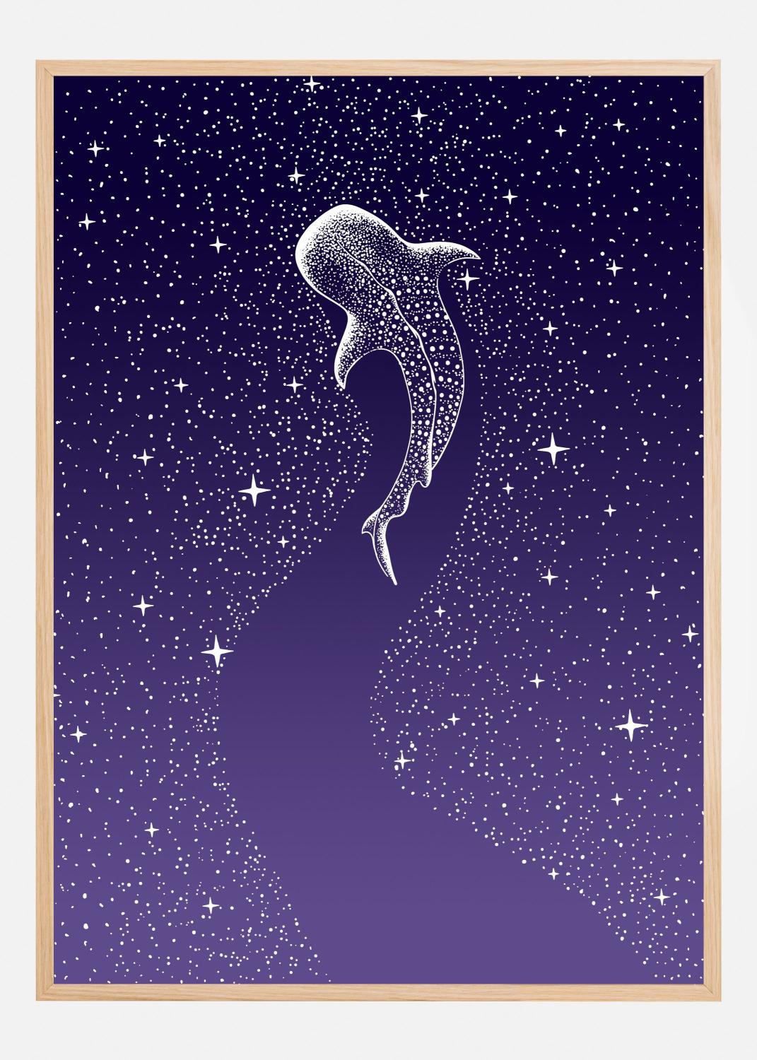 Product Image for Star Eater Dark Blue To Purple Grad Póster (21x29.7 cm (A4))