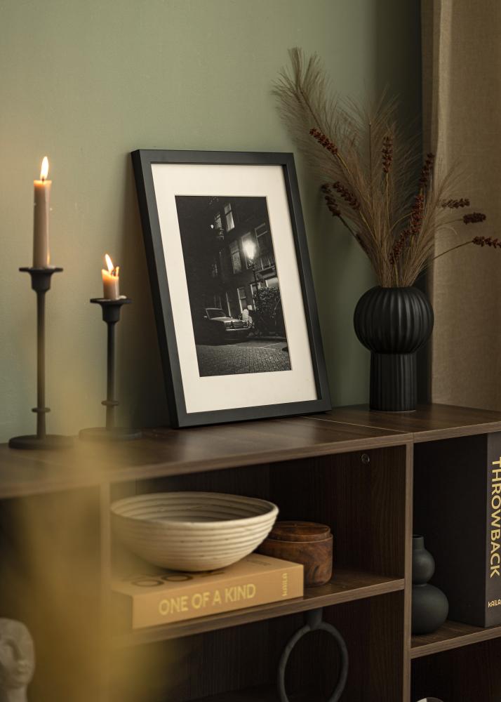 Moldura Blocky Vidro acrílico Preto 100x130 cm