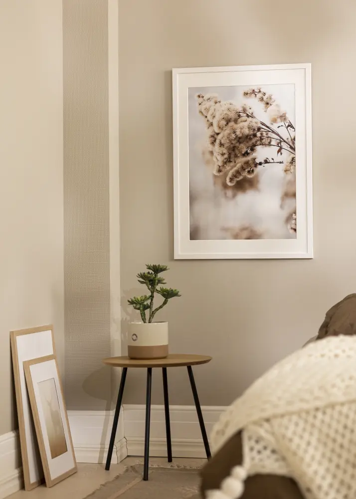 Moldura Stilren Branco 42x59,4 cm (A2) - Passe-partout Branco 25x38 cm