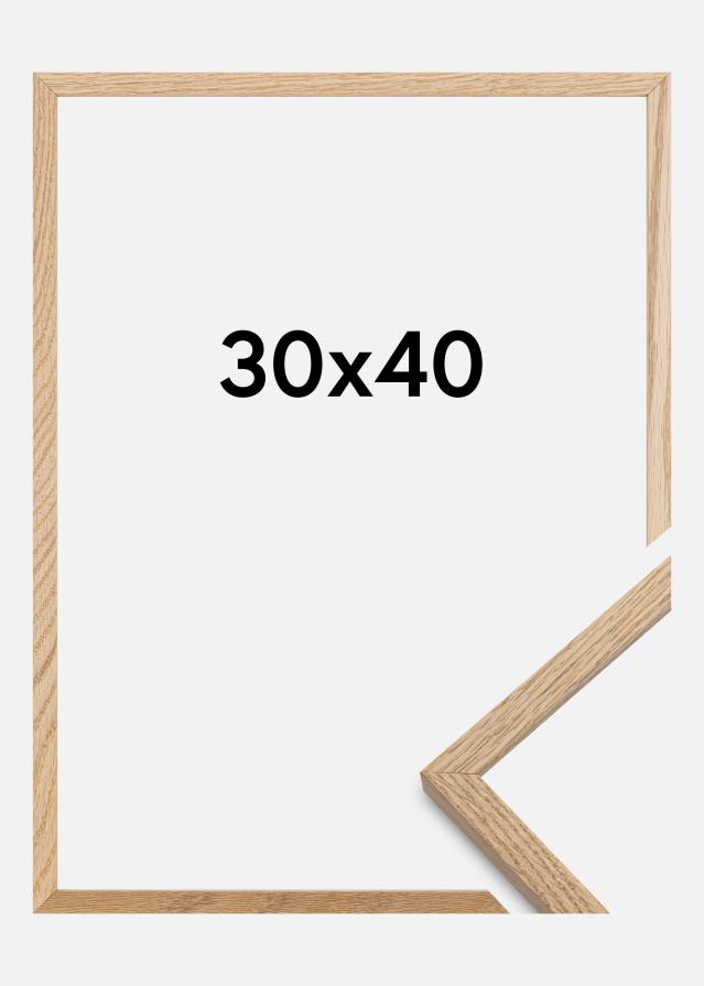 Moldura Oslo Vidro acrílico Carvalho 30x40 cm