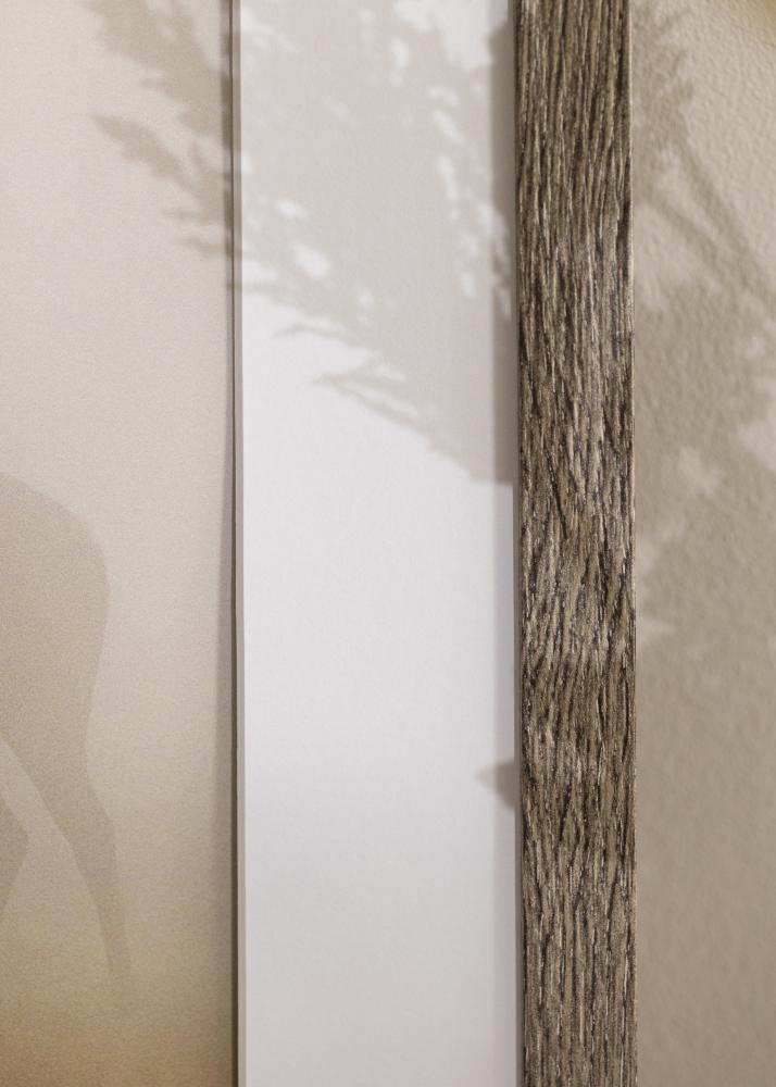 Moldura Stilren Vidro acrílico Dfolha Grey Oak 42x59,4 cm (A2)