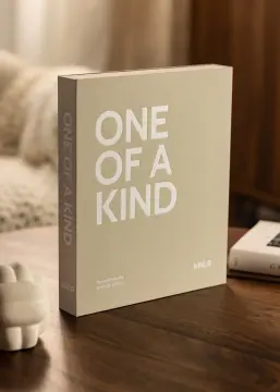 KAILA ONE OF A KIND Grey - Coffee Table Photo Álbum (60 Preto Páginas)