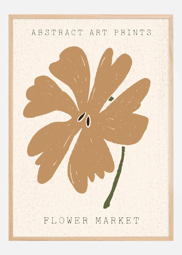 Abstract Art Flower Póster