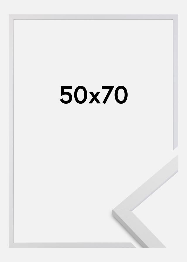Moldura Trendy Vidro acrílico Branco 50x70 cm