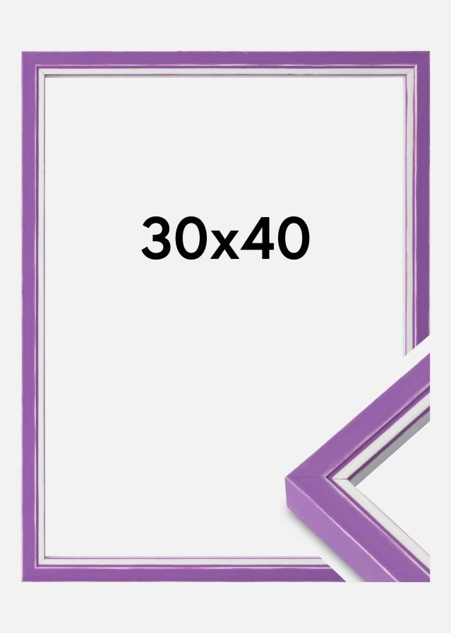 Moldura Diana Vidro acrílico Roxo 30x40 cm